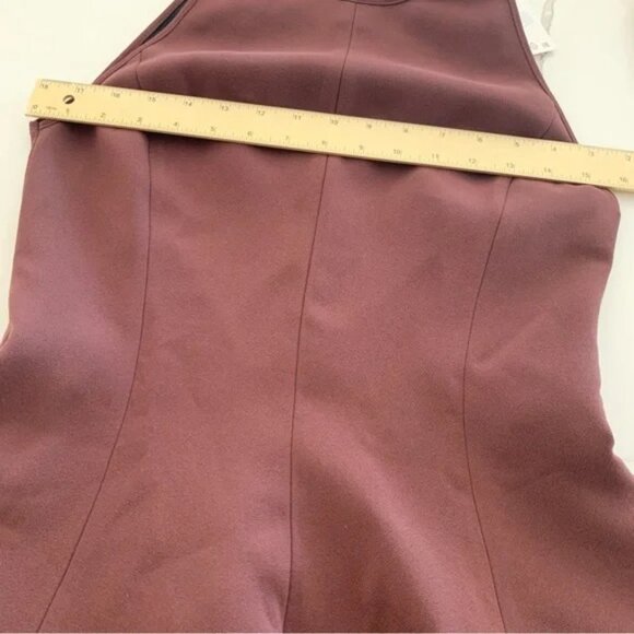 ZARA ZW Collection Brown Caramel Halter Godet Dress Medium M - Picture 8 of 14